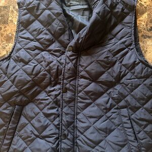 T Tahari Quilted Vest in Navy Blue